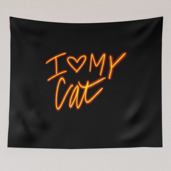 Item preview, I LOVE MY CAT designed and sold by GIVENGRACE.ART.