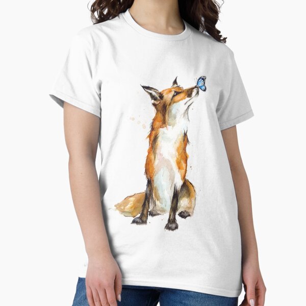 Item preview, Fox and Butterfly Watercolour designed and sold by AmeliaPlayer.