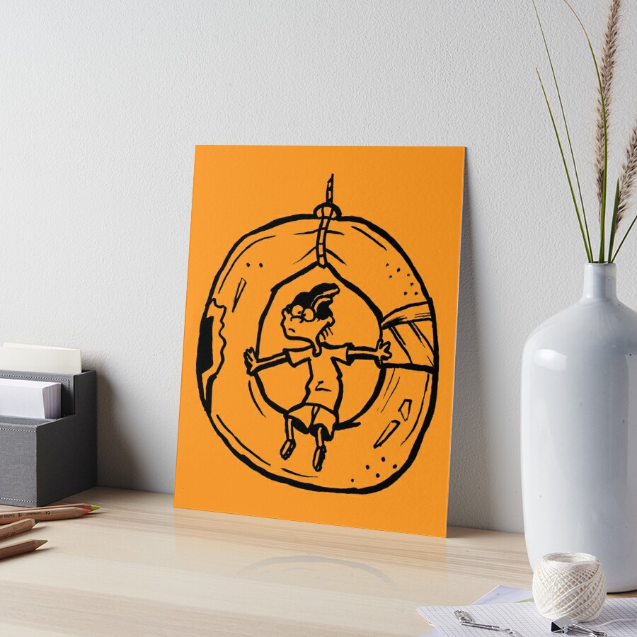 Lámina rígida for Sale con la obra «Edd de Ed, Edd y Eddy ™ en un columpio»  de sketchNkustom | Redbubble