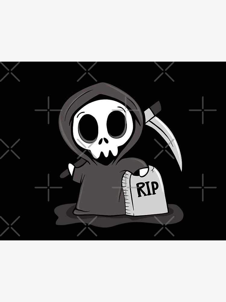 grim reaper 2 Art Board Print by Kaputtkowski Art Shop