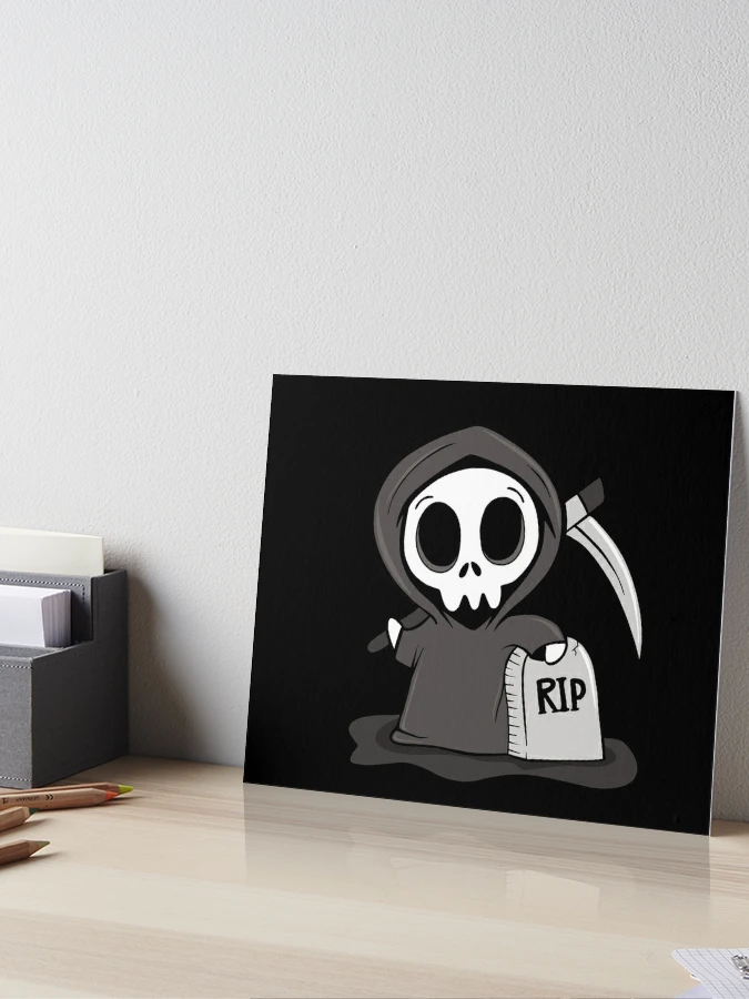 grim reaper 2 Art Board Print by Kaputtkowski Art Shop