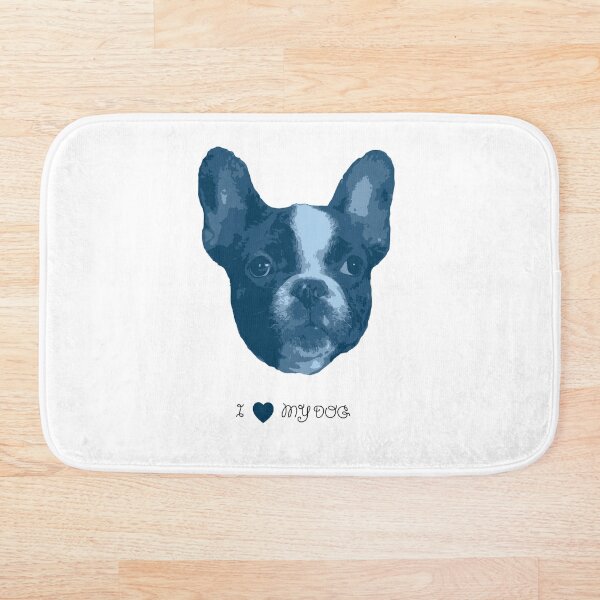 Item preview, Amo a mi perro - Bulldog Francés (Azul) designed and sold by Printables Passions.