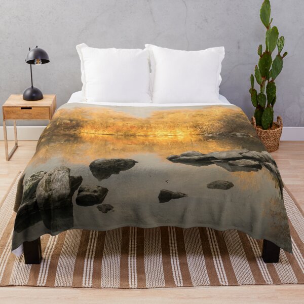 Item preview, Gold and Silver - Late Fall Reflections at the Pond Take One designed and sold by Georgia Mizuleva.