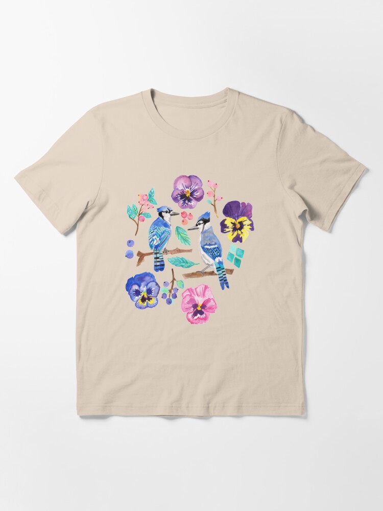 Blue Jay Winter Garden T-shirt for Sale by Tangerine-Tane, Redbubble