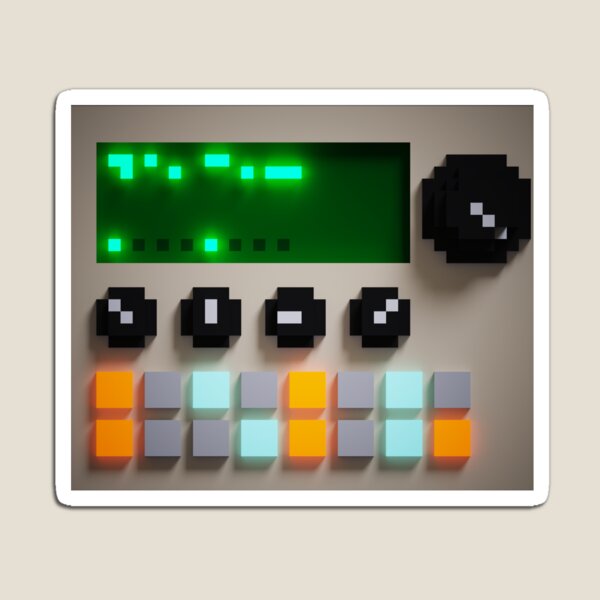 Item preview, Pixel Drum Machine - plain designed and sold by SynthApparel.
