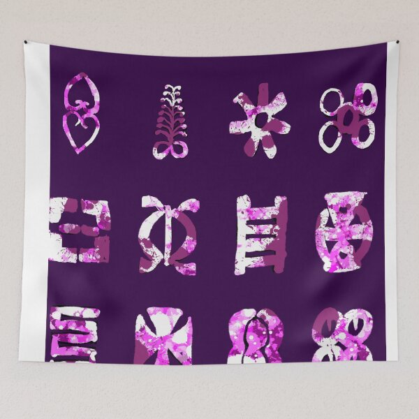 Item preview, Purple Adinkra Adire! designed and sold by ArtBecomesHer2.