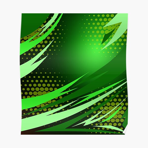 Green and Yellow Wavy Sublimation Backgrounds
