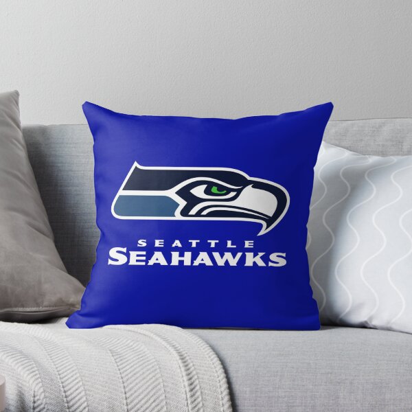 wild american seahawks birds Throw Pillow