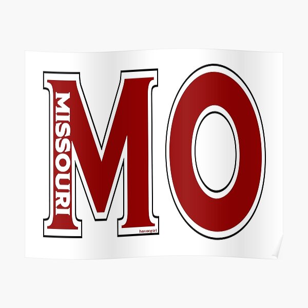 Abbreviated Missouri Poster