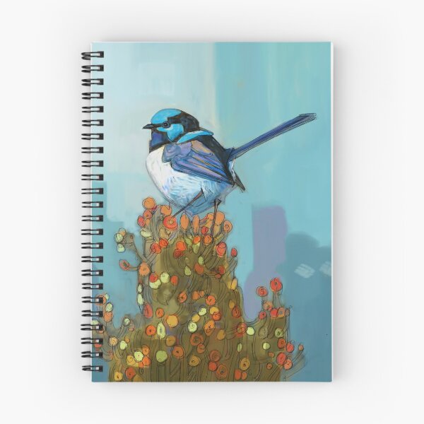 Item preview, Blue Wren on Bush designed and sold by David  Kennett.