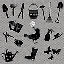 Garden Life Monotone Art Print By Atelieremilou Redbubble