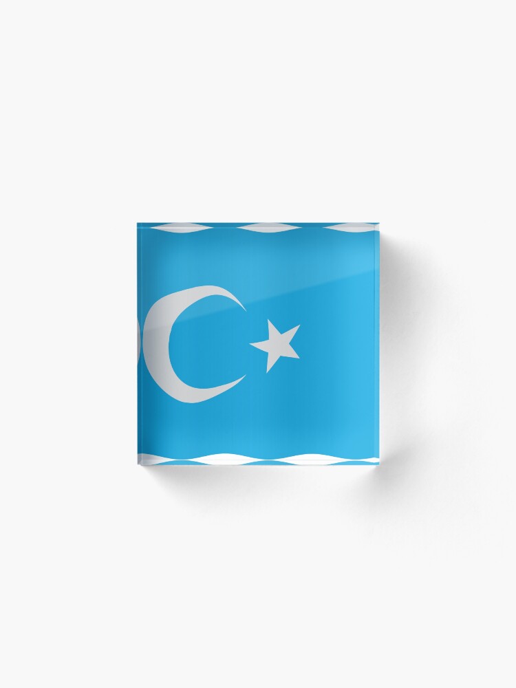 "Uyghur flag" Acrylic Block by stuwdamdorp | Redbubble