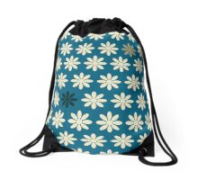 teal drawstring bag