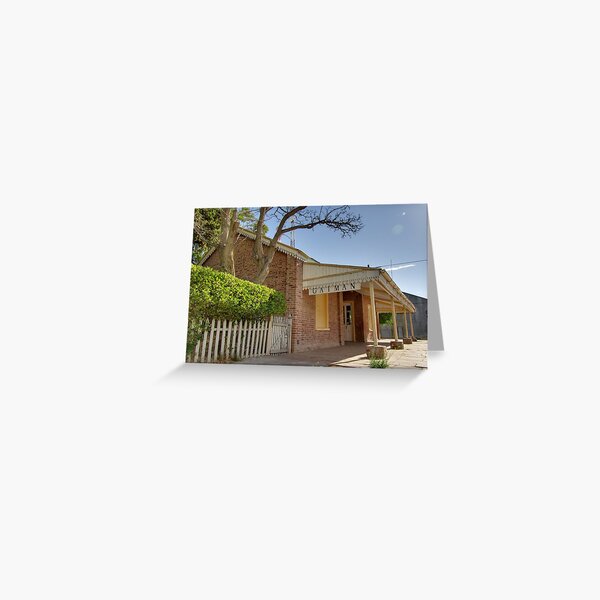 Old train station of Gaiman - Patagonia Argentina Greeting Card