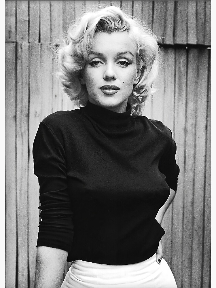 Marilyn Monroe Poster - Vintage black-and-white portrait of Marilyn Monroe  