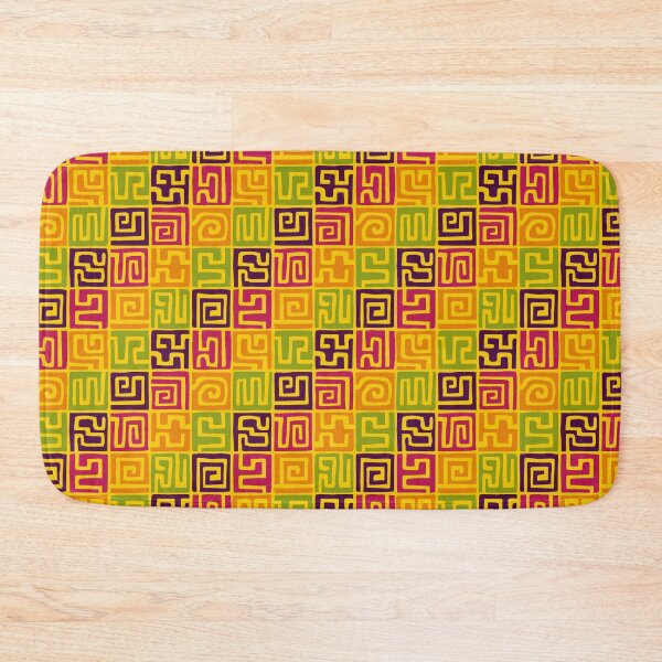 Item preview, Hand Drawn Kuba Cloth Style Pattern 071019 - Colours designed and sold by Artberry.