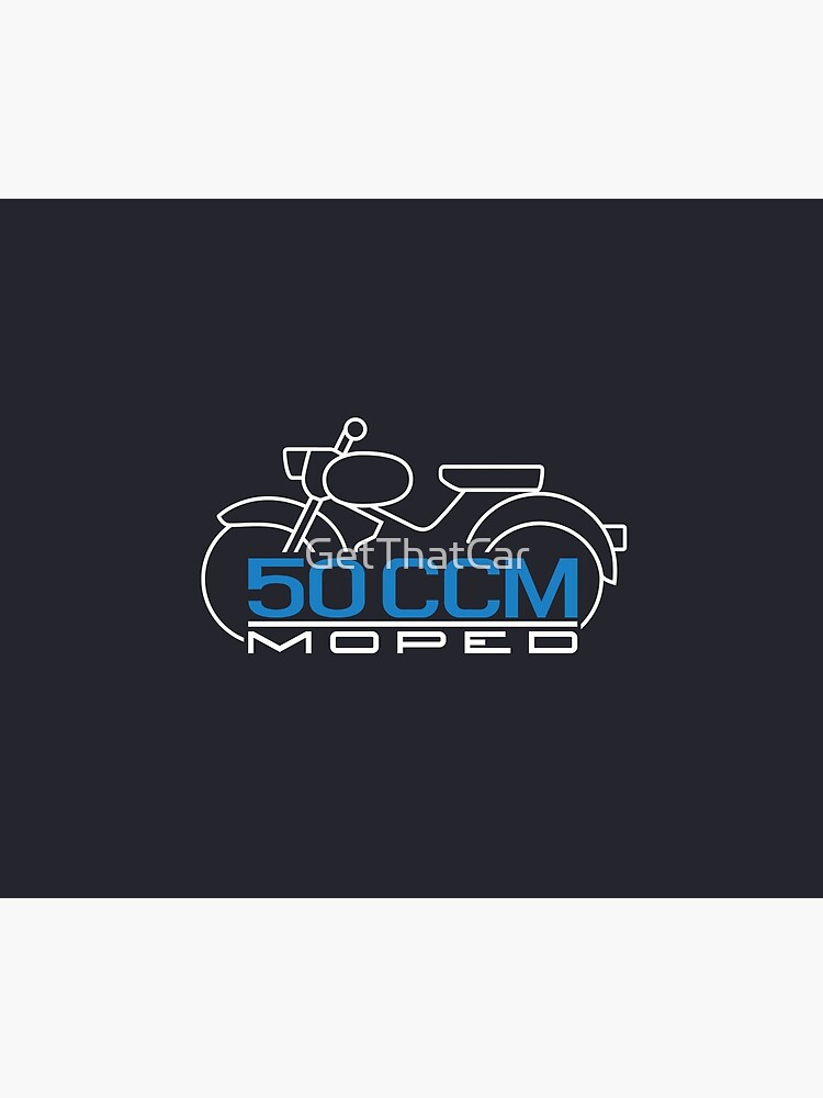  Moped  Spatz Emblem  50ccm schwarz Duschvorhang von 