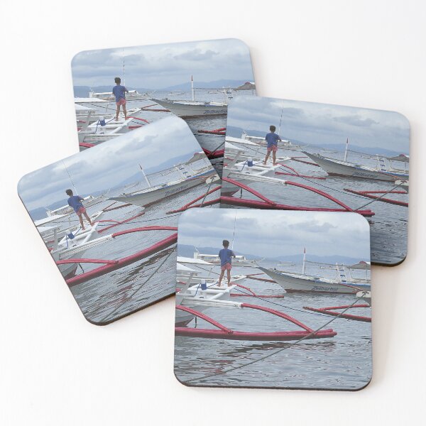 Item preview, Boy Fishing from Banca Boats designed and sold by Linda Walsh.