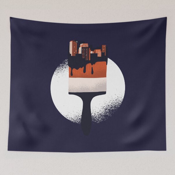 Item preview, Brush, city, skyline designed and sold by DerSenat.