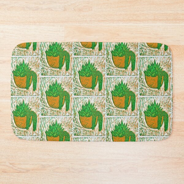Item preview, lino printed succulent #3 designed and sold by HenrietteML.