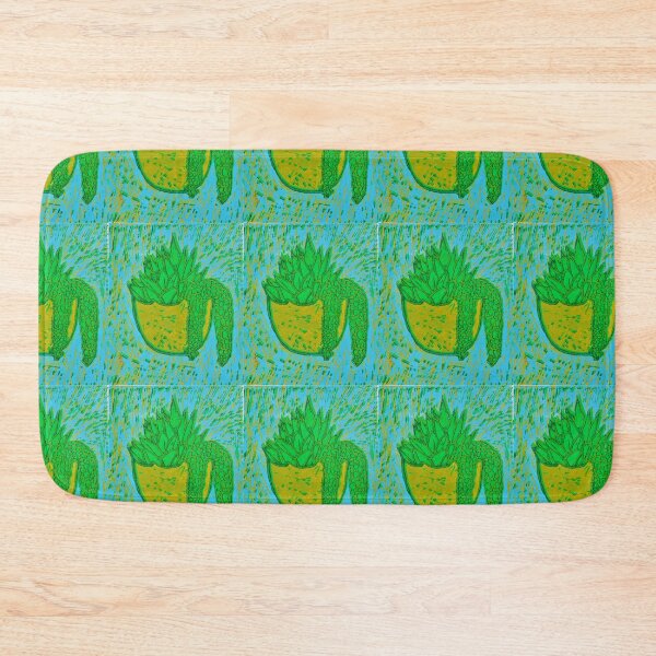 Item preview, lino printed succulent #4 designed and sold by HenrietteML.