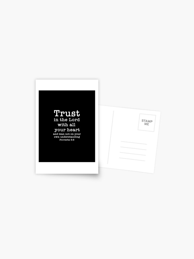 Trust in the Lord {Postcard} Trust in the Lord {Postcard}