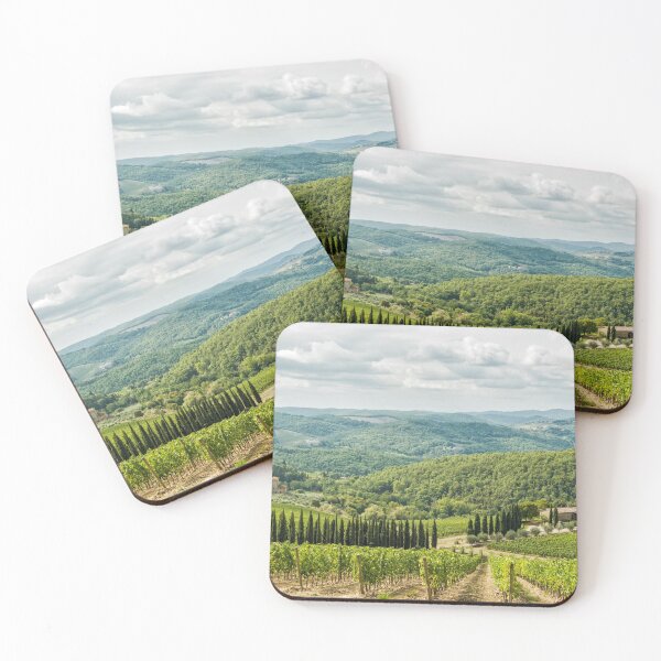 Item preview, Vineyards landscapes in the morning in Chianti designed and sold by eyeconart.