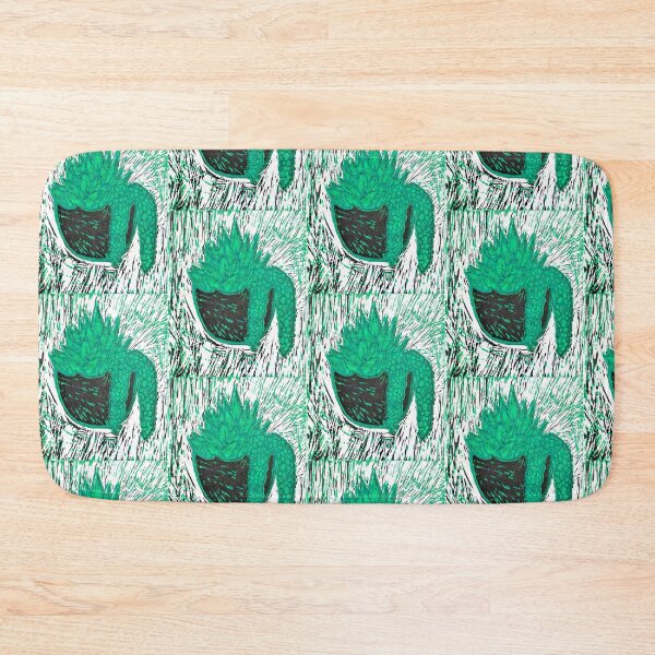 Item preview, lino printed succulent #6 designed and sold by HenrietteML.