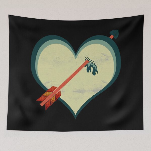 Item preview, Grunge retro arrow through heart art designed and sold by Kam-designs.