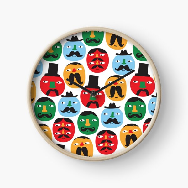 Moustaches Clock