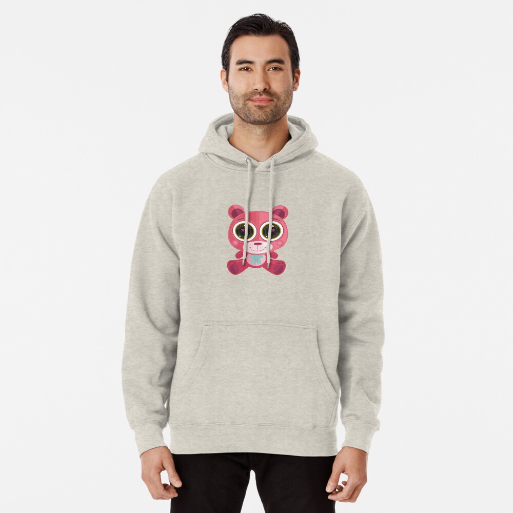 pink bear hoodie