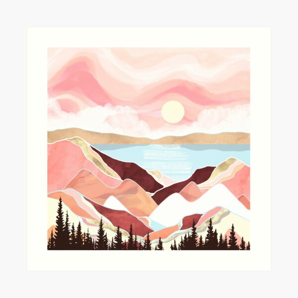 Autumn Lake Sunrise Art Print