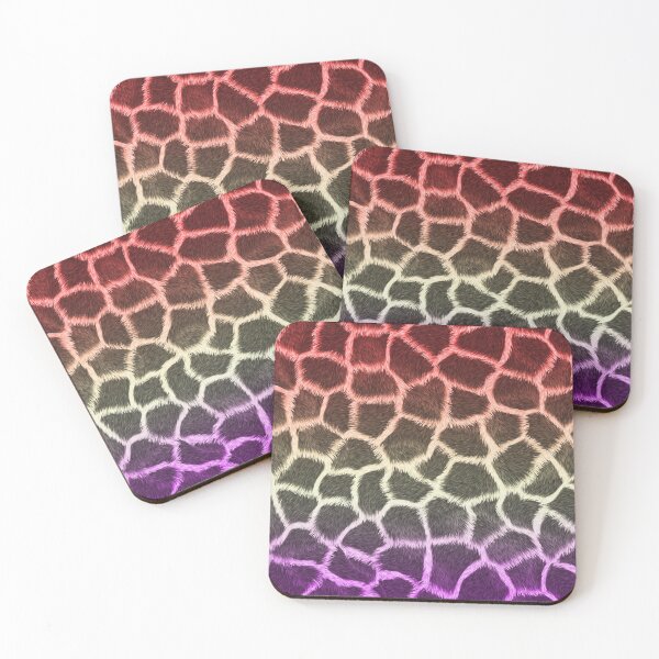 Item preview, Red Creme Purple Giraffe Skin designed and sold by HomeLivingCo.