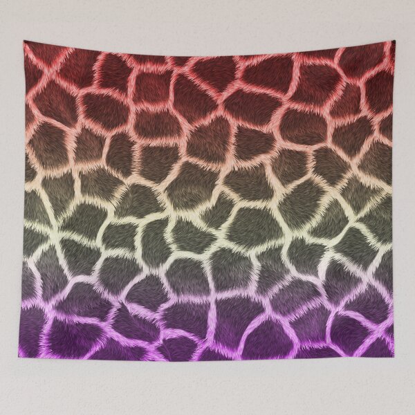 Item preview, Red Creme Purple Giraffe Skin designed and sold by HomeLivingCo.