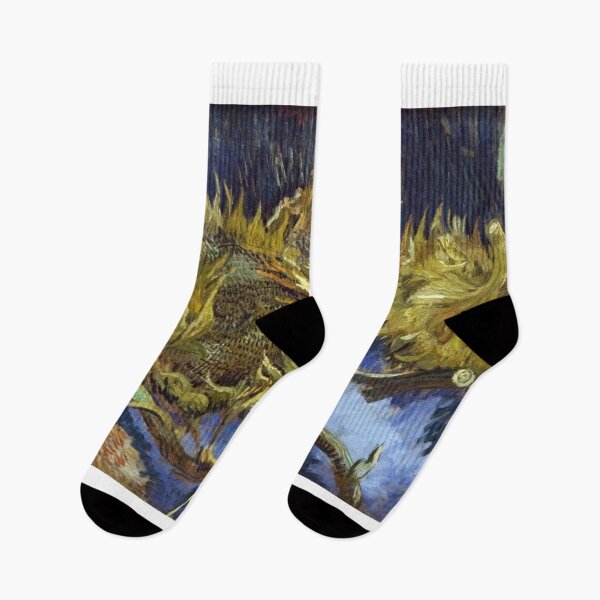 Item preview, Four Cut Sunflowers - Van Gogh - c1887 designed and sold by CrankyOldDude.