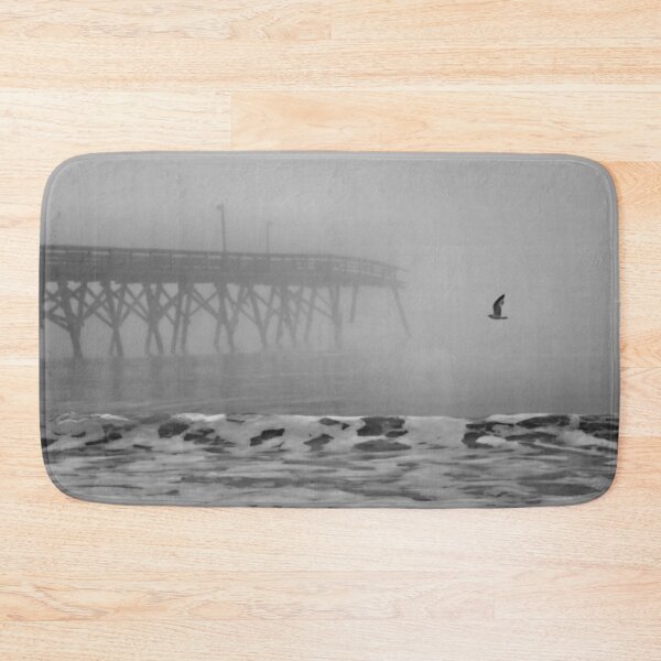 Item preview, Surfside Beach In A Fog Black & White designed and sold by What I See by Dawne.