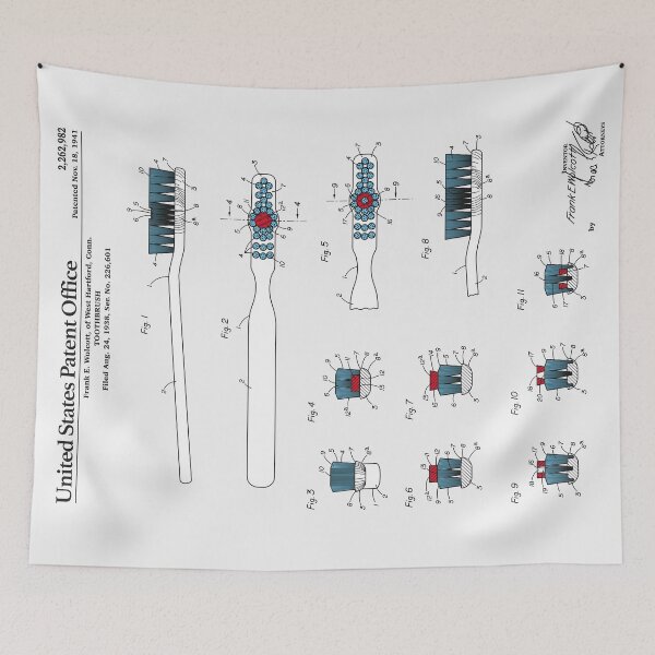 Item preview, Toothbrush Patent designed and sold by FinlayMcNevin.