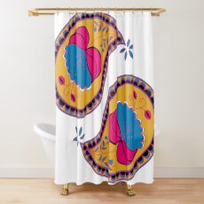 Modern Paisley Pattern Shower Curtain