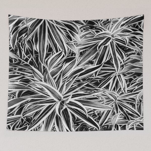 Item preview, Black and White Tropical Print designed and sold by DFLC Prints.