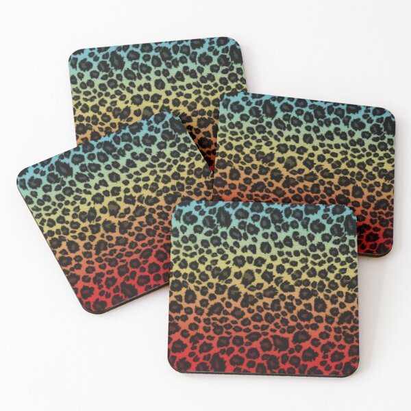 Item preview, Blue Gold Red Leopard Skin designed and sold by HomeLivingCo.