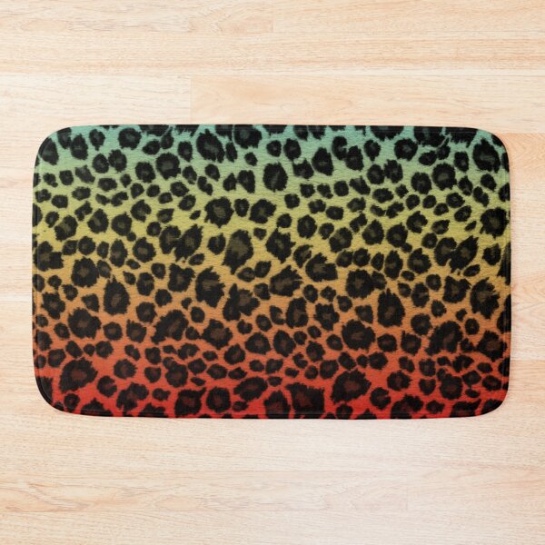Item preview, Blue Gold Red Leopard Skin designed and sold by HomeLivingCo.