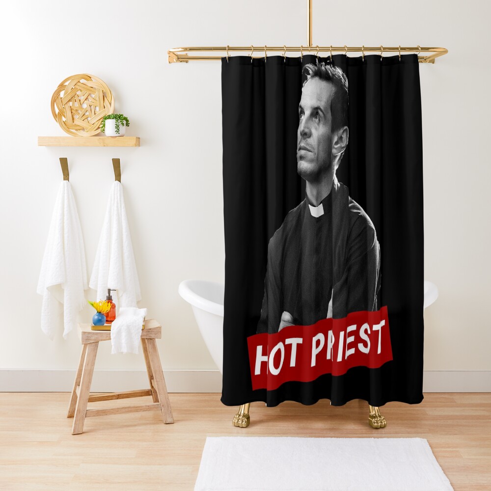 HOT PRIEST AMEN Shower Curtain