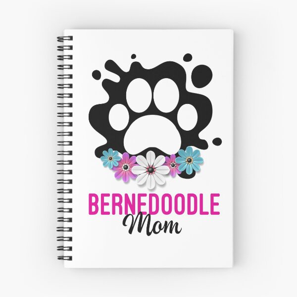 Item preview, Bernedoodle Mom Dog Paw with Flowers designed and sold by monicacarr.