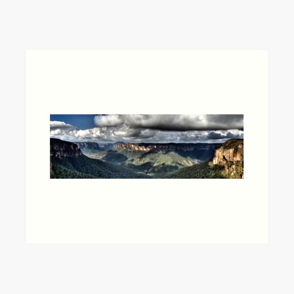 Grose Valley from Govetts Leap lookout Blue Mountains Art Print