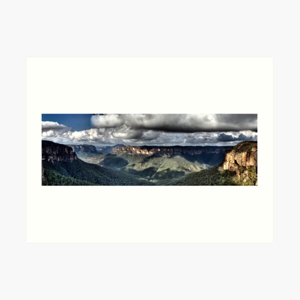 Grose Valley from Govetts Leap lookout Blue Mountains Art Print