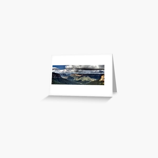 Grose Valley from Govetts Leap lookout Blue Mountains Greeting Card