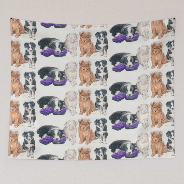 Item preview, Australian Shepherd Puppies designed and sold by BarbBarcikKeith.
