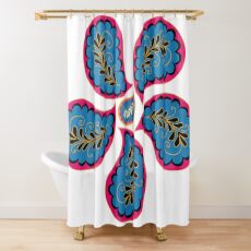 Modern Paisley Pattern Shower Curtain