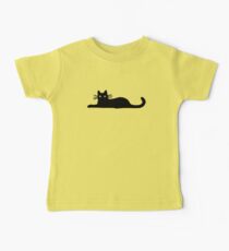Camiseta para bebés Gato negro