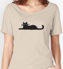 Black Cat Women's Relaxed Fit T-Shirt